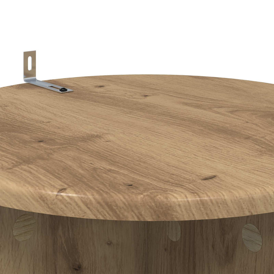 Plantenstandaard 2 pcs Artisanaal eiken Ø40 x 60 cm