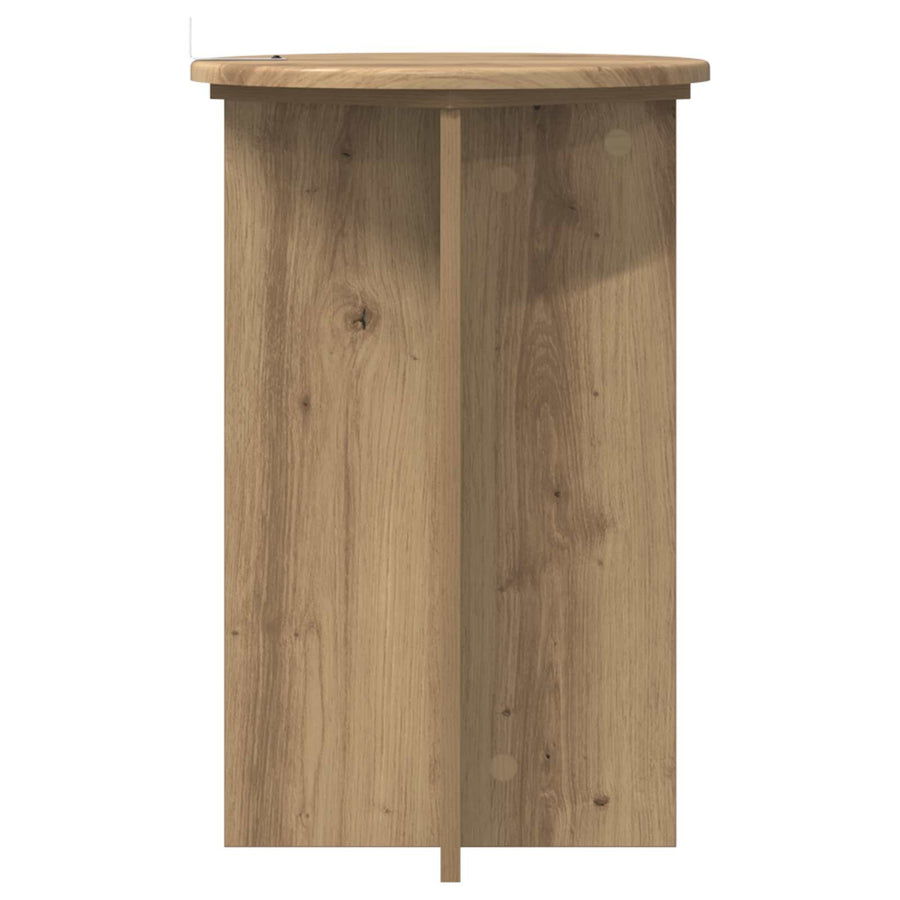 Plantenstandaard 2 pcs Artisanaal eiken Ø40 x 60 cm