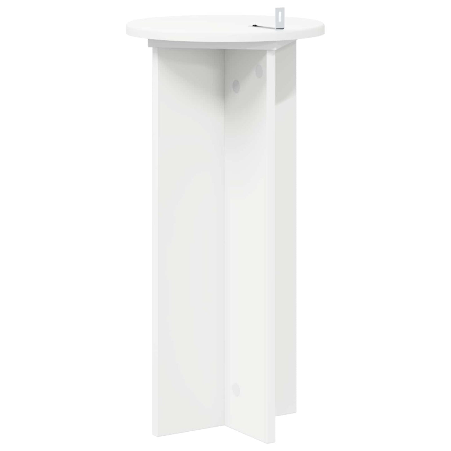 Plantenstandaard 2 pcs Wit Ø29,5 x 60 cm Bewerkt hout
