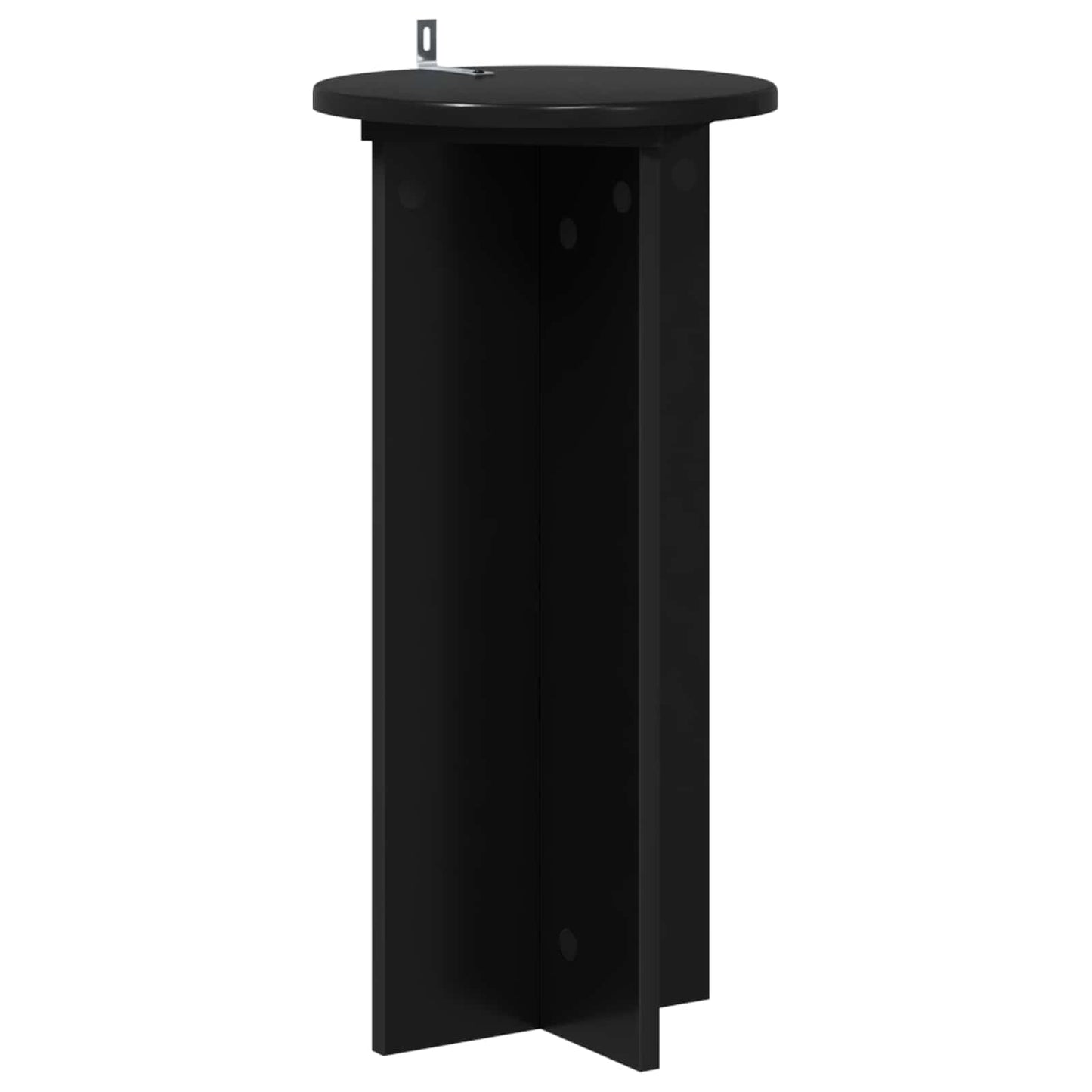 Plantenstandaard 2 pcs Zwart 29,5 x 29,5 x 60 cm Bewerkt hout