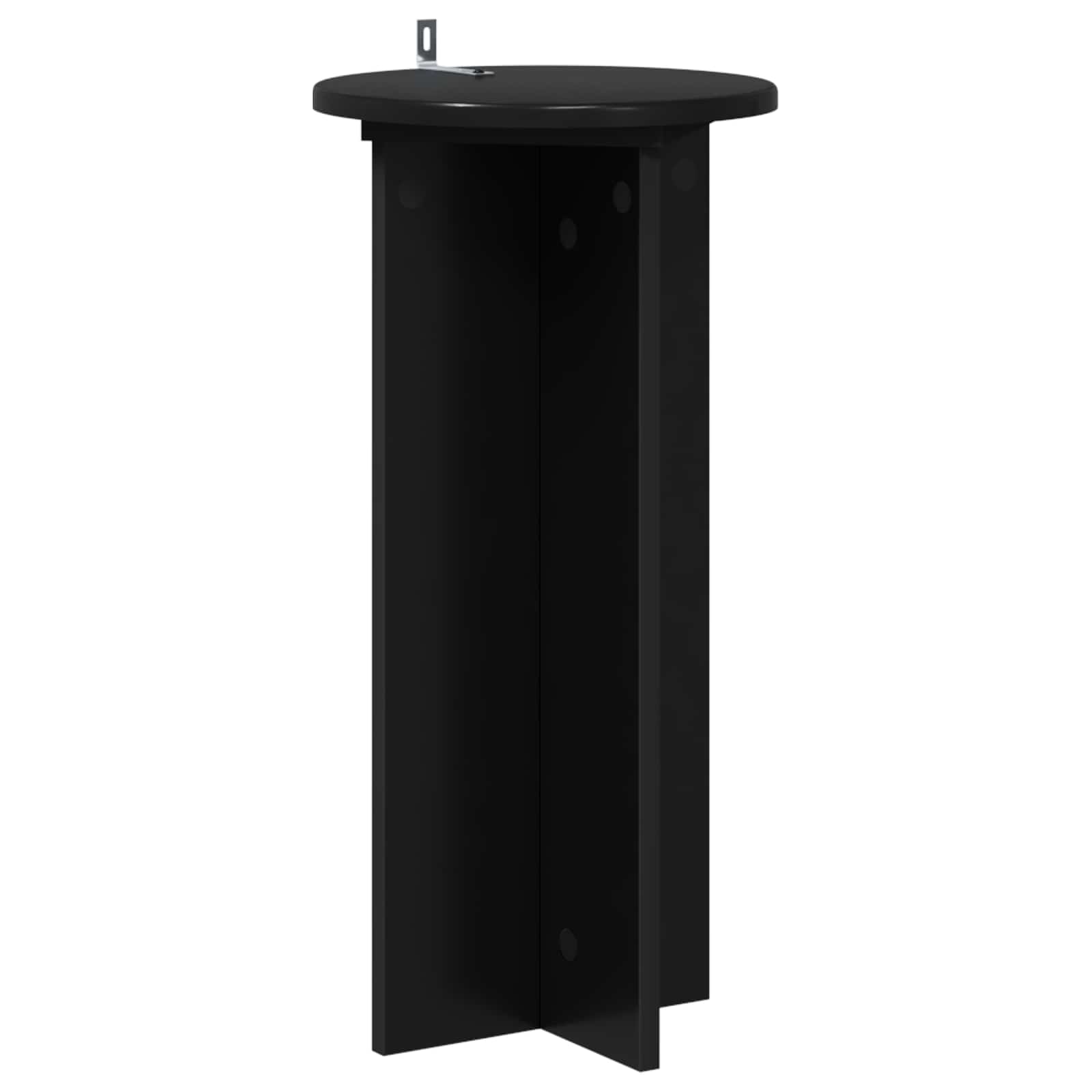 Plantenstandaard 2 pcs Zwart 29,5 x 29,5 x 60 cm Bewerkt hout