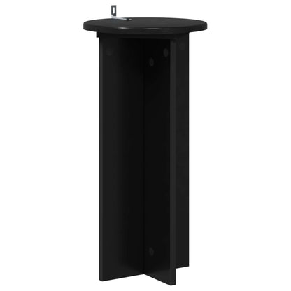 Plantenstandaard 2 pcs Zwart 29,5 x 29,5 x 60 cm Bewerkt hout