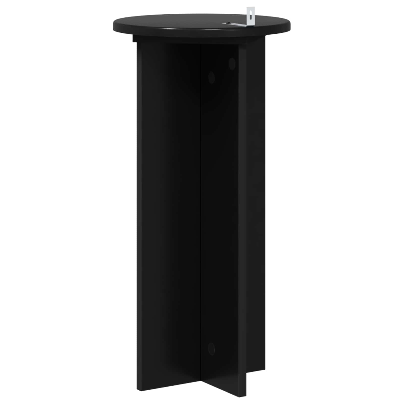 Plantenstandaard 2 pcs Zwart 29,5 x 29,5 x 60 cm Bewerkt hout