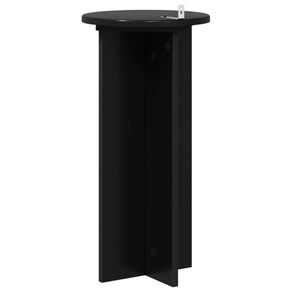 Plantenstandaard 2 pcs Zwart 29,5 x 29,5 x 60 cm Bewerkt hout