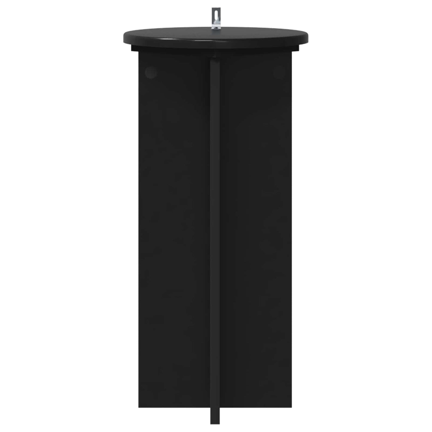 Plantenstandaard 2 pcs Zwart 29,5 x 29,5 x 60 cm Bewerkt hout