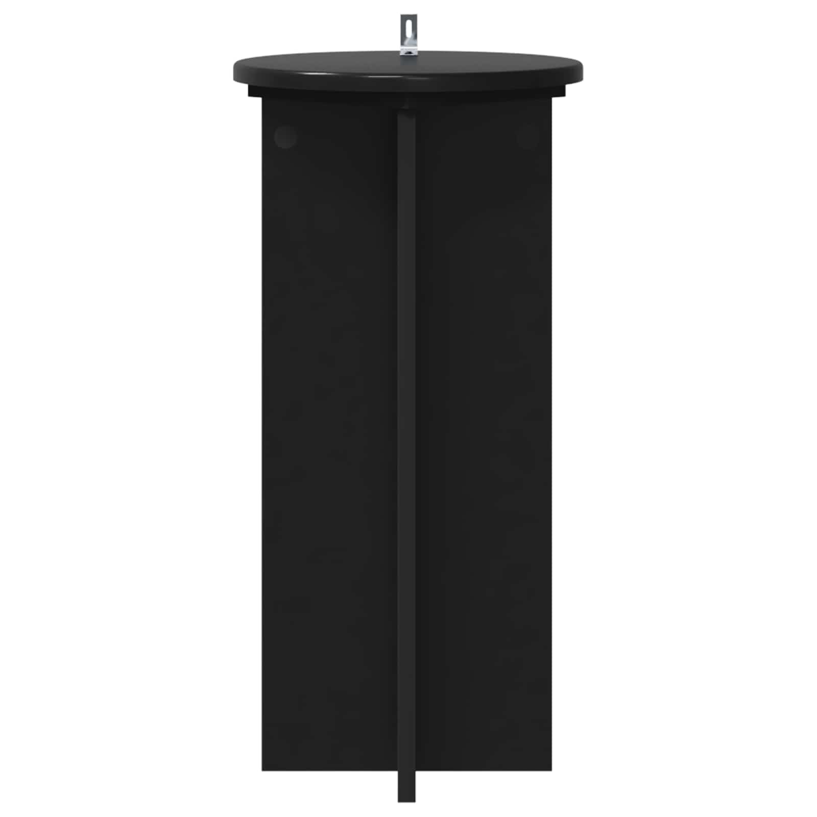 Plantenstandaard 2 pcs Zwart 29,5 x 29,5 x 60 cm Bewerkt hout