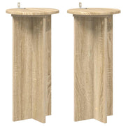 Plantenstandaard set van 2 Sonoma eiken 29,5x29,5x60 cm