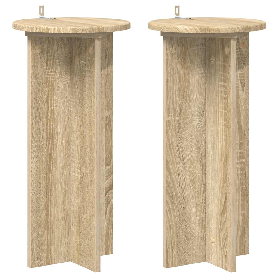 Plantenstandaard 2 pcs Sonoma Eiken 29,5 x 29,5 x 60 cm
