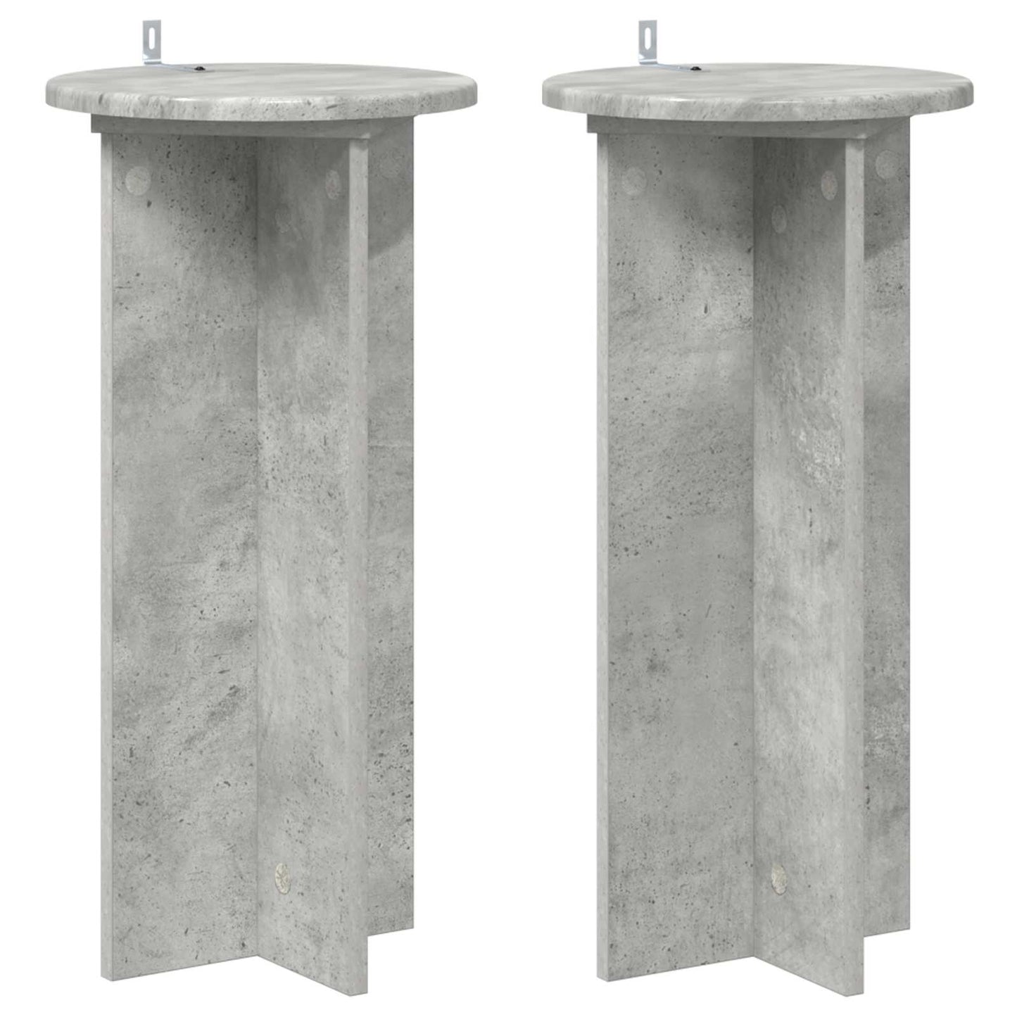 Plantenstandaard 2 pcs Betongrijs 29,5 x 29,5 x 60 cm