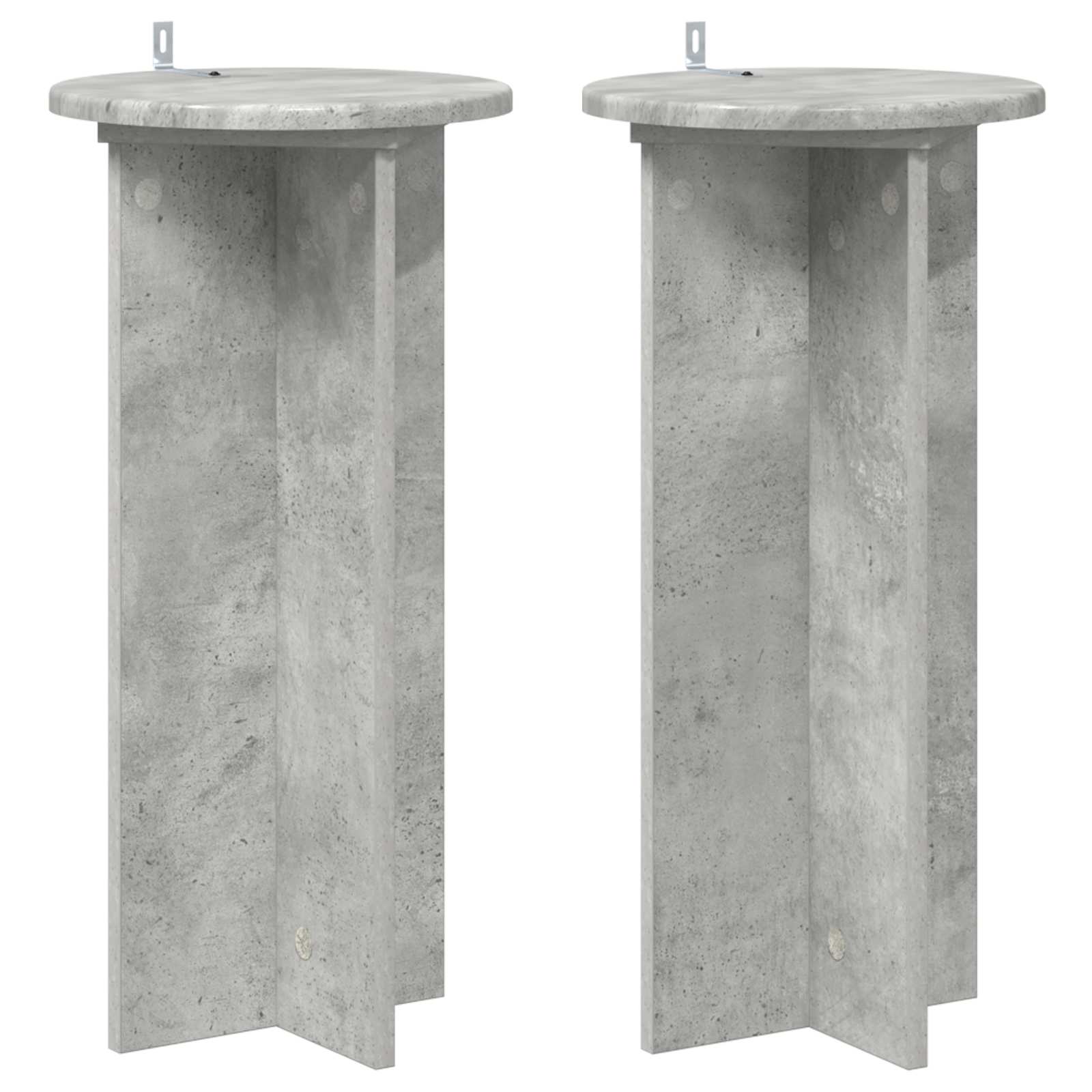 Plantenstandaard 2 pcs Betongrijs 29,5 x 29,5 x 60 cm