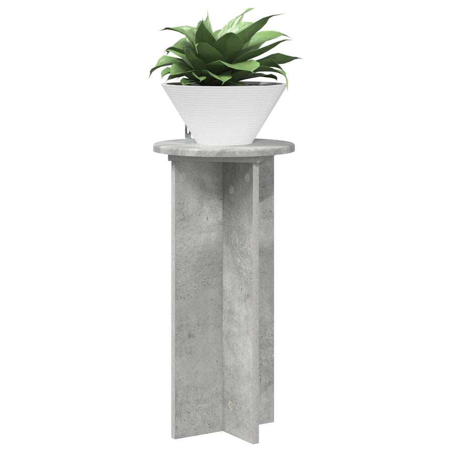 Plantenstandaard 2 pcs Betongrijs 29,5 x 29,5 x 60 cm
