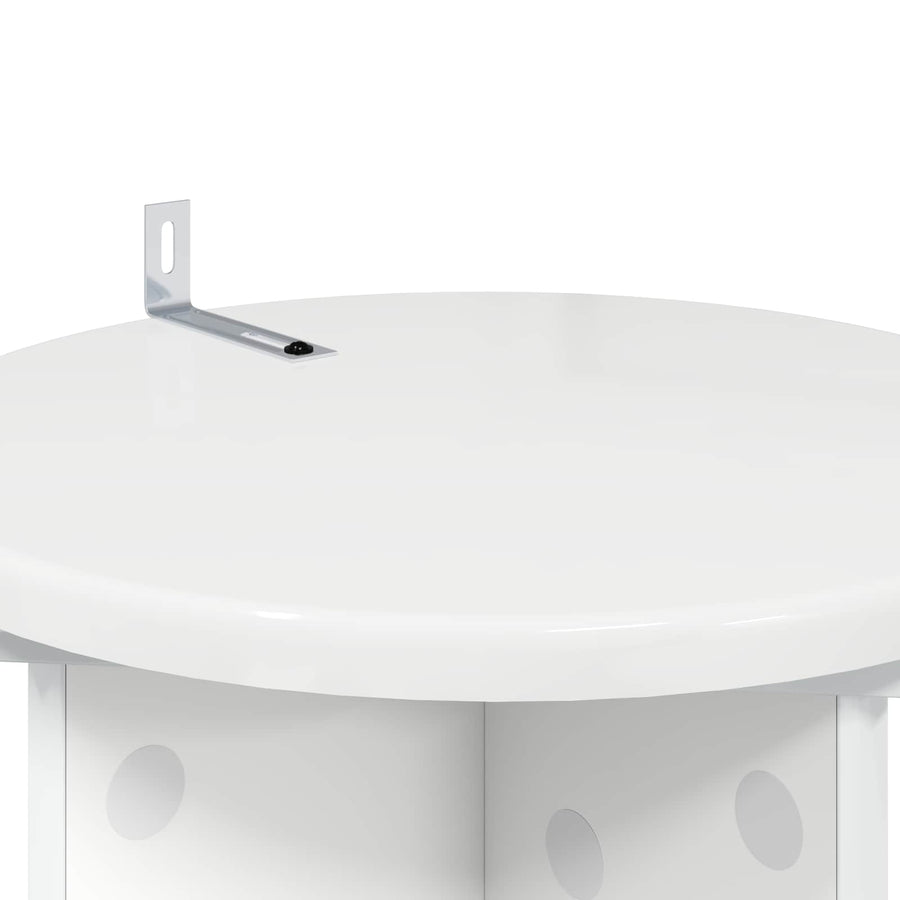Plantenstandaard 2 pcs Hoogglans Wit 29,5 x 29,5 x 60 cm