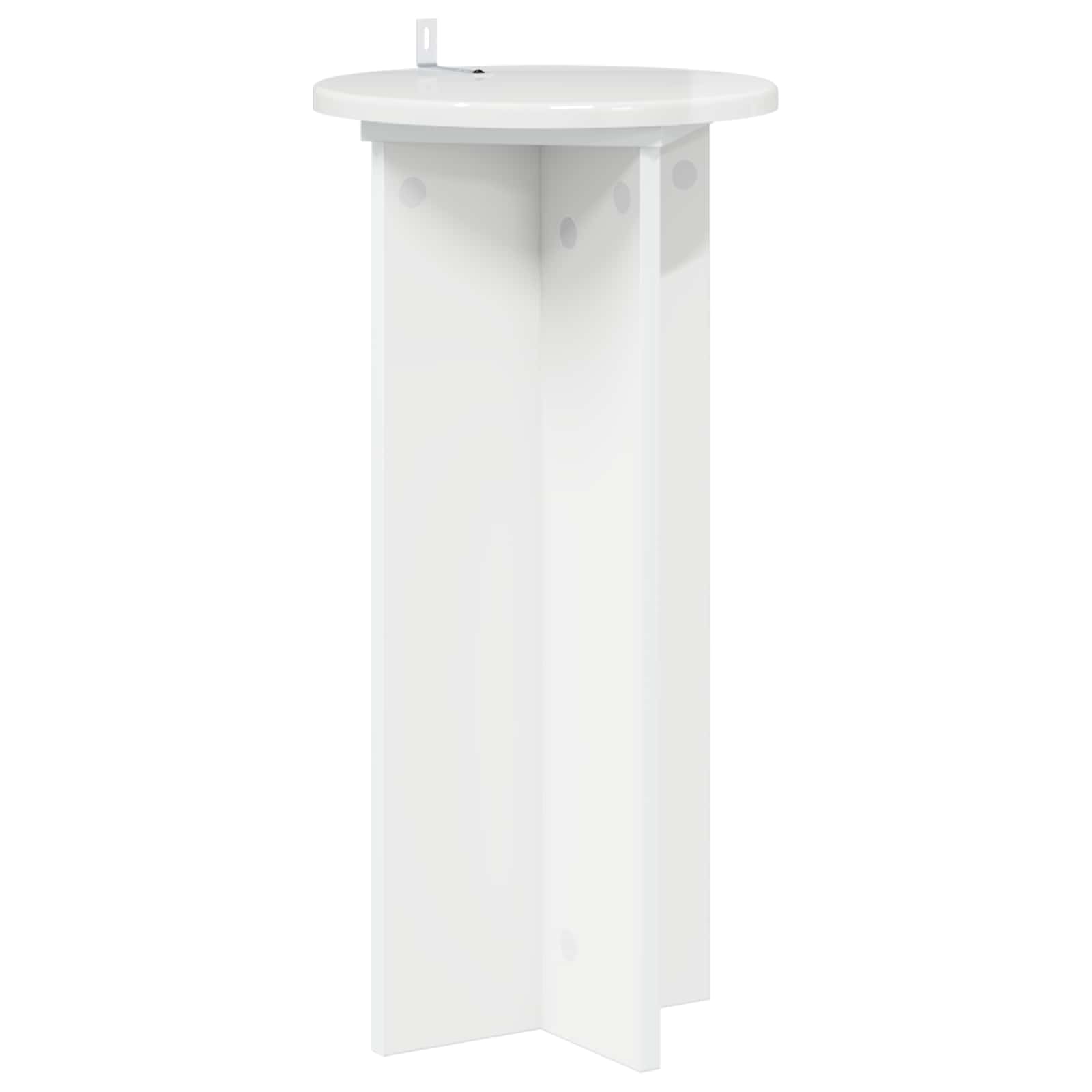 Plantenstandaard 2 pcs Hoogglans Wit 29,5 x 29,5 x 60 cm