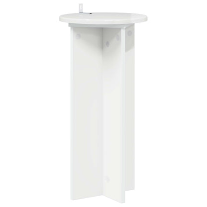 Plantenstandaard 2 pcs Hoogglans Wit 29,5 x 29,5 x 60 cm