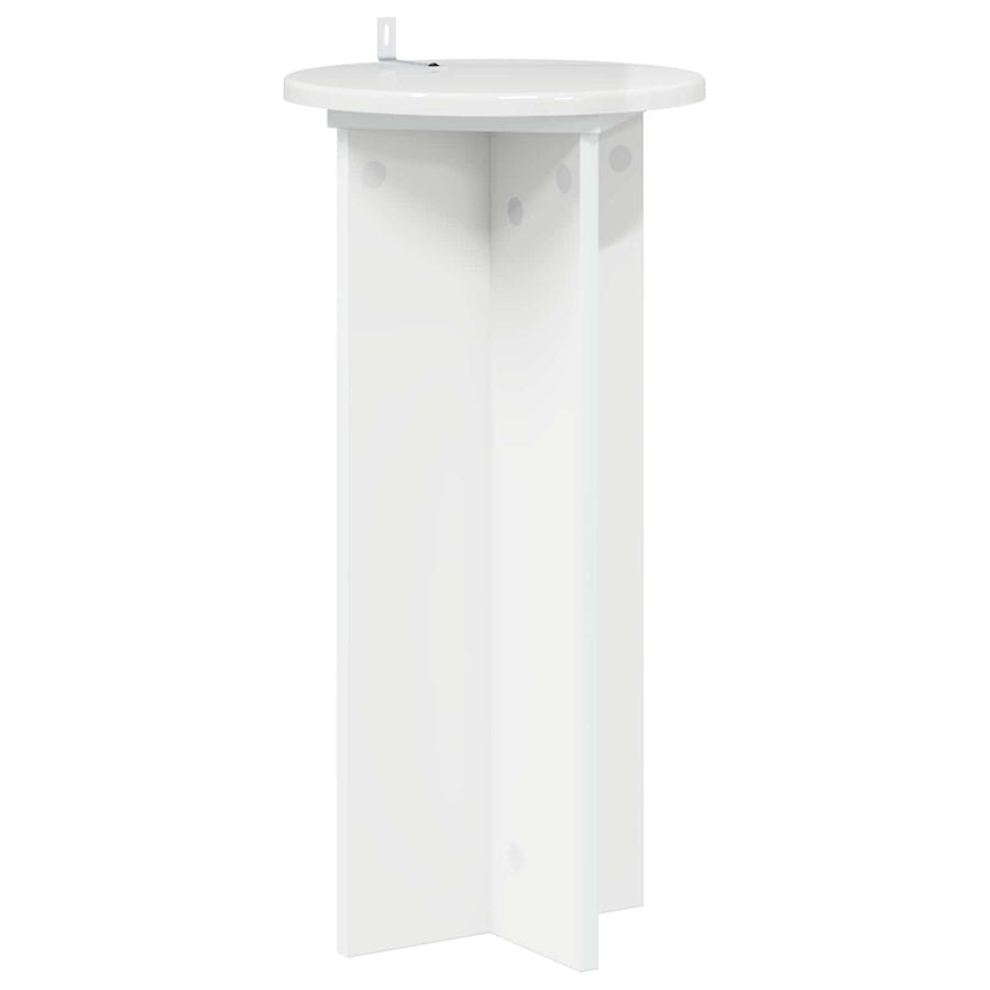 Plantenstandaard 2 pcs Hoogglans Wit 29,5 x 29,5 x 60 cm