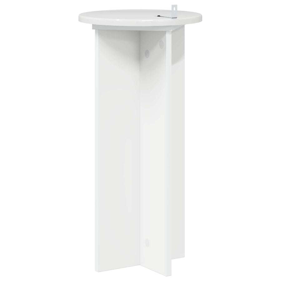 Plantenstandaard 2 pcs Hoogglans Wit 29,5 x 29,5 x 60 cm