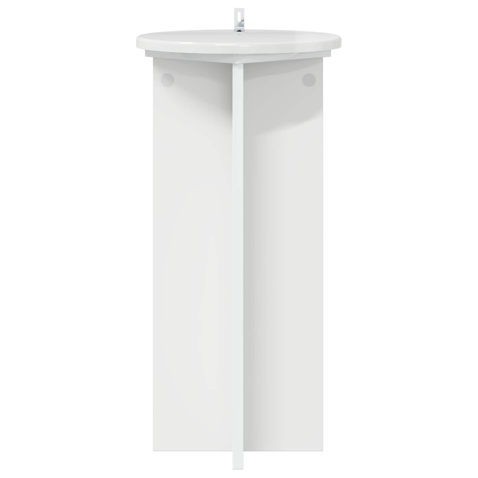 Plantenstandaard 2 pcs Hoogglans Wit 29,5 x 29,5 x 60 cm