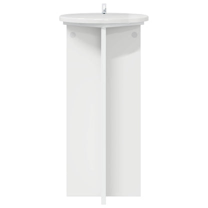 Plantenstandaard 2 pcs Hoogglans Wit 29,5 x 29,5 x 60 cm