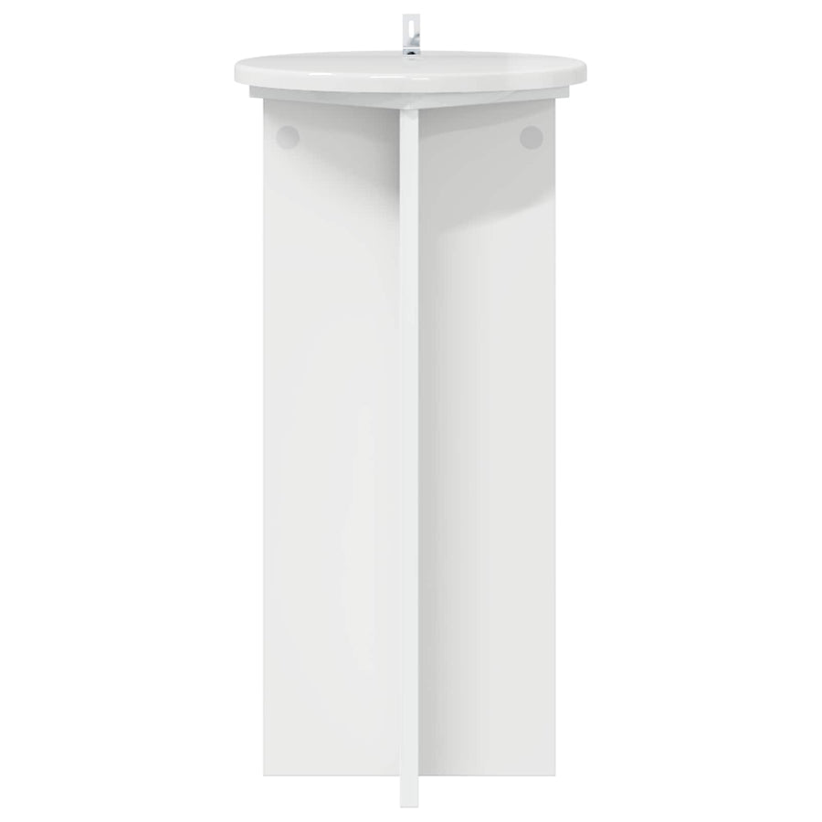 Plantenstandaard 2 pcs Hoogglans Wit 29,5 x 29,5 x 60 cm