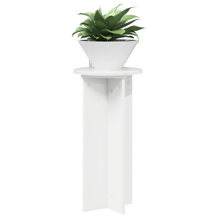 Plantenstandaard 2 pcs Hoogglans Wit 29,5 x 29,5 x 60 cm