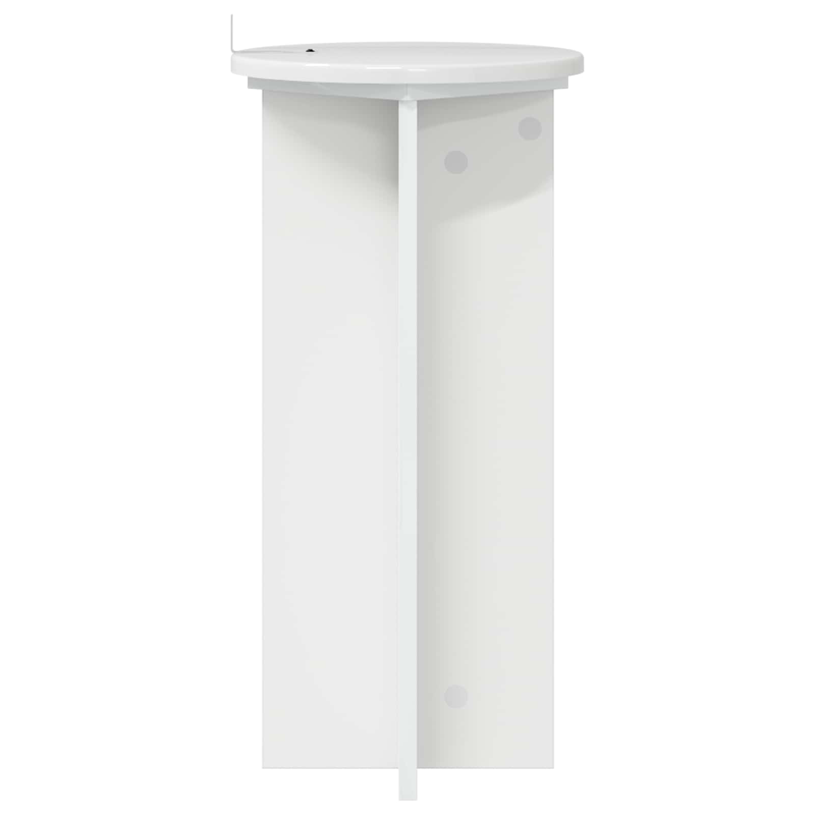 Plantenstandaard 2 pcs Hoogglans Wit 29,5 x 29,5 x 60 cm