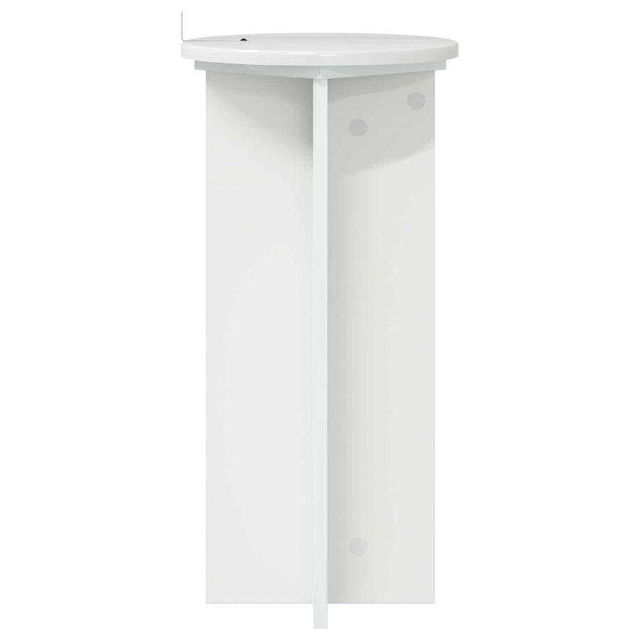 Plantenstandaard 2 pcs Hoogglans Wit 29,5 x 29,5 x 60 cm