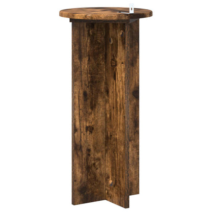 Plantenstandaard 2 pcs Gerookt eiken 29,5 x 29,5 x 60 cm