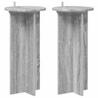 Plant Stand 2 pcs Grey Sonoma 29.5 x 29.5 x 60 cm