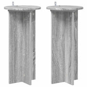 Plantenstandaard 2 stuks 60 cm grijs sonoma