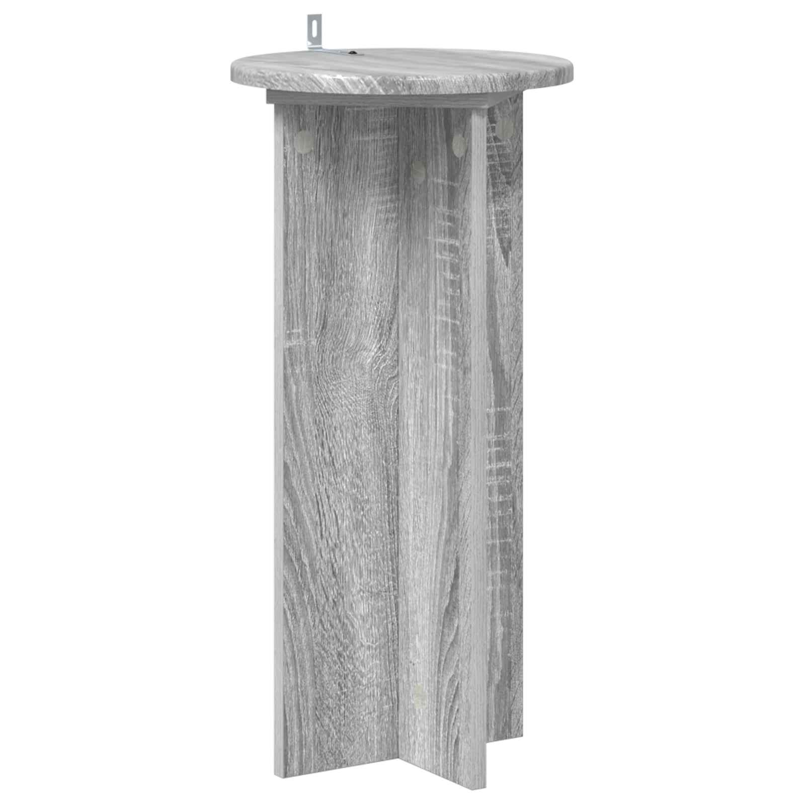 Plantenstandaard 2 pcs Grijs sonoma 29,5 x 29,5 x 60 cm