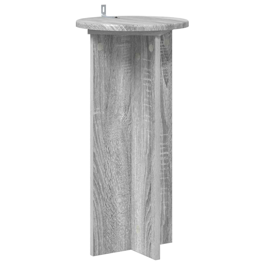 Plantenstandaard 2 pcs Grijs sonoma 29,5 x 29,5 x 60 cm