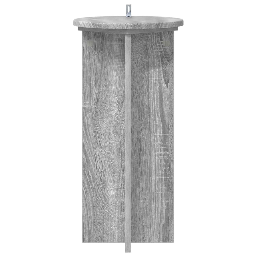 Plantenstandaard 2 pcs Grijs sonoma 29,5 x 29,5 x 60 cm