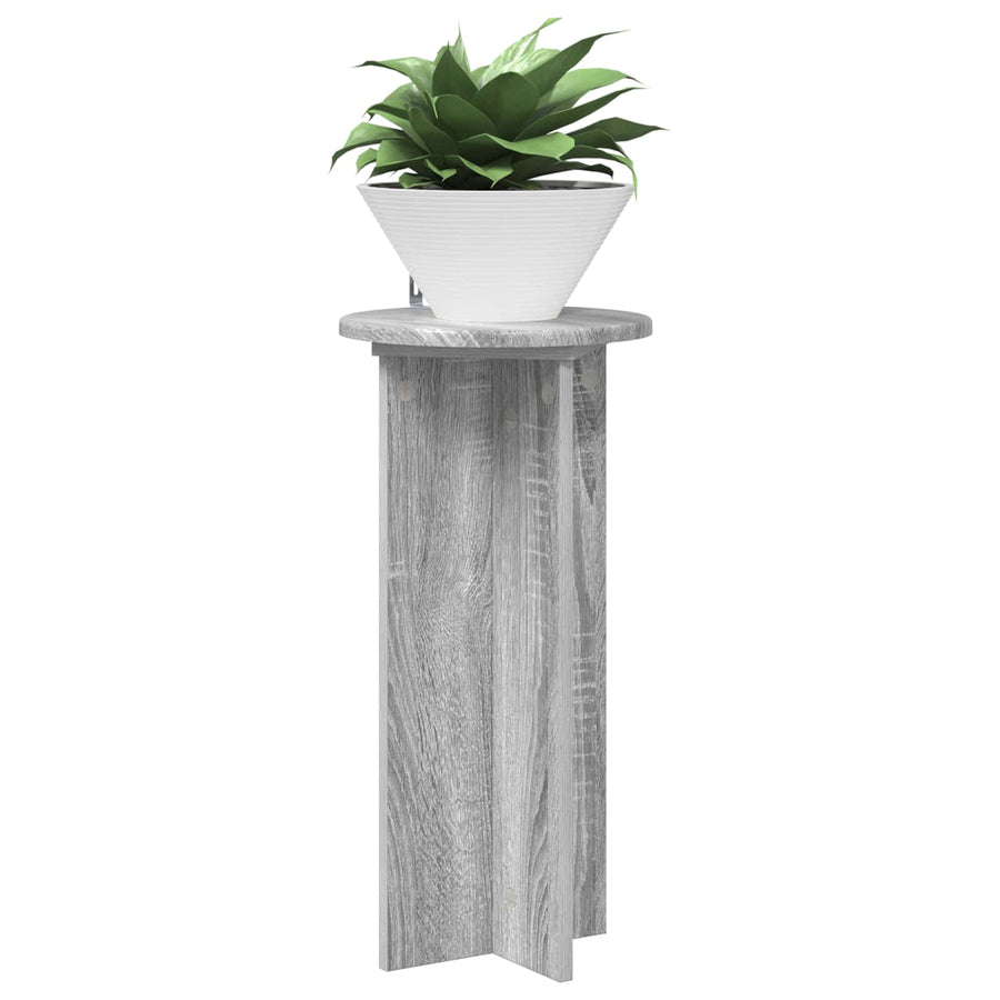 Plantenstandaard 2 pcs Grijs sonoma 29,5 x 29,5 x 60 cm