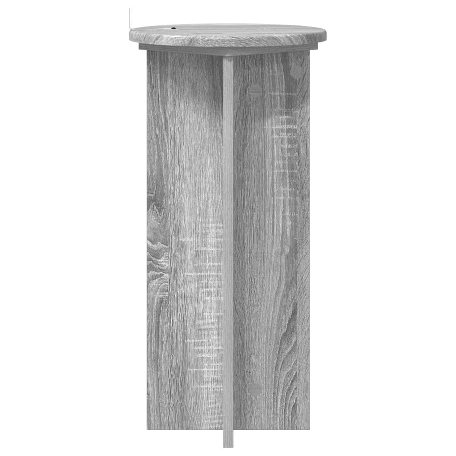 Plantenstandaard 2 pcs Grijs sonoma 29,5 x 29,5 x 60 cm