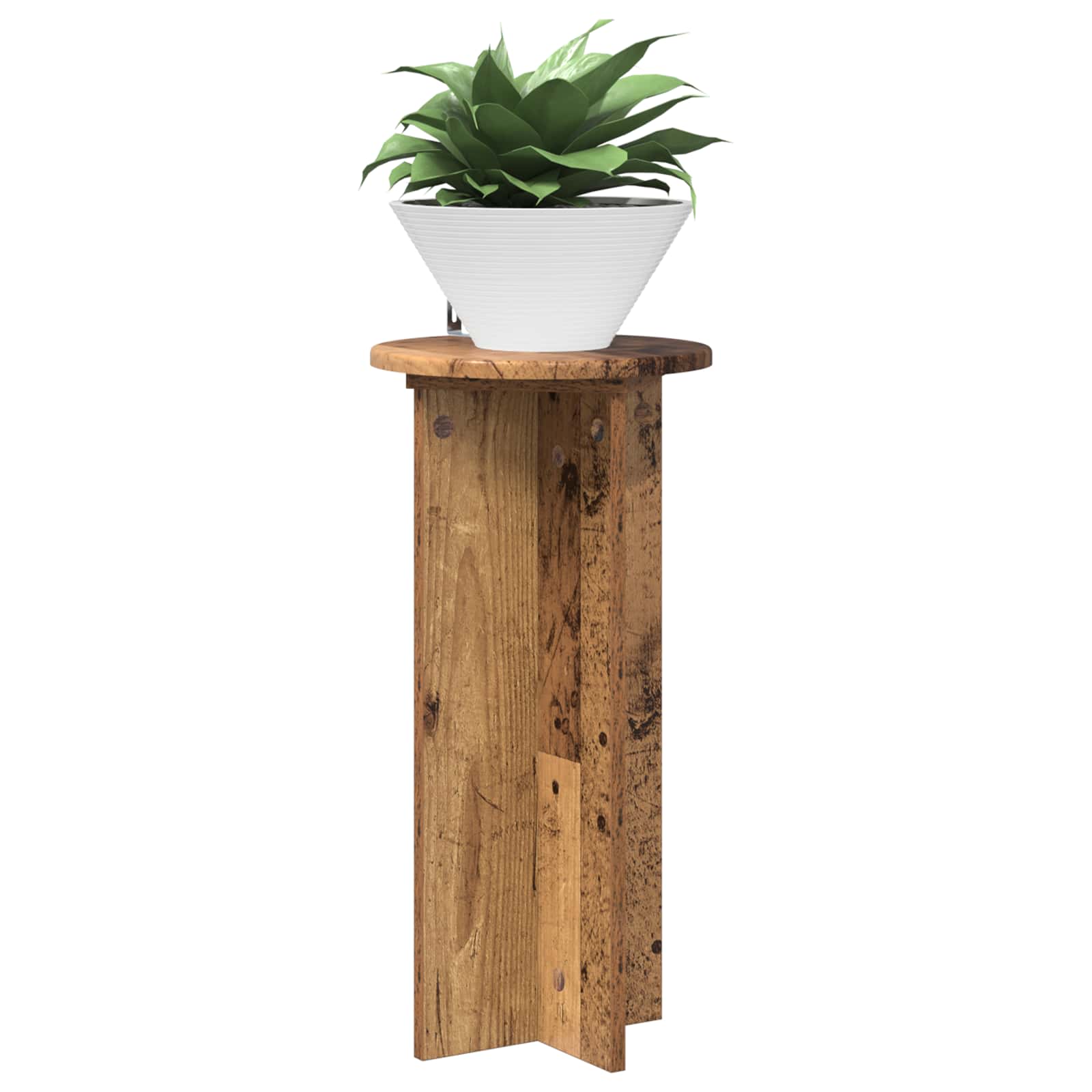 Plantenstandaard 2 pcs Oud hout 29,5 x 29,5 x 60 cm