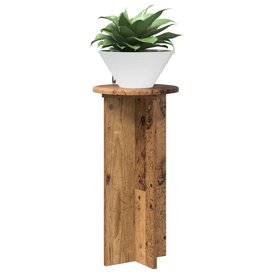 Plantenstandaard 2 pcs Oud hout 29,5 x 29,5 x 60 cm