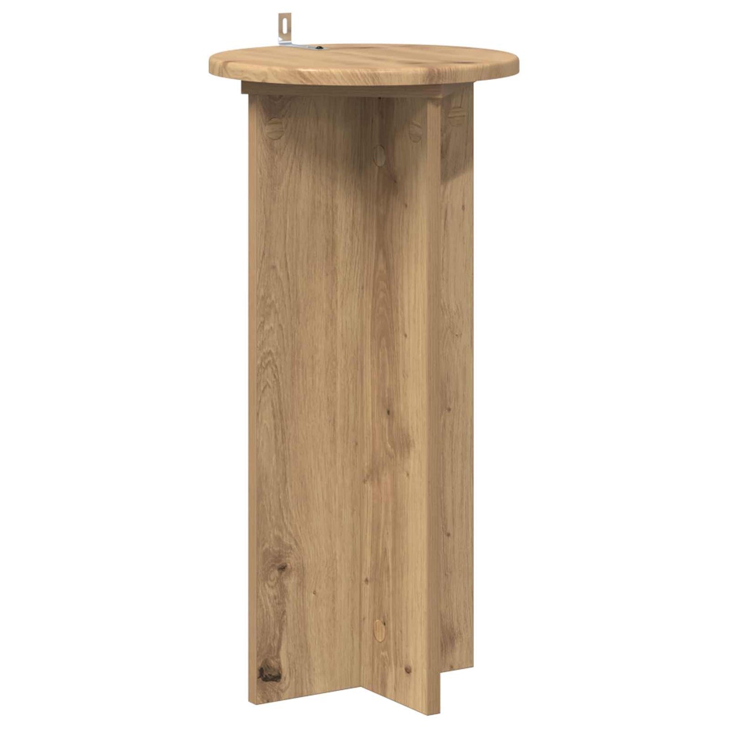 Plantenstandaard 2 pcs Artisanaal eiken 29,5 x 29,5 x 60 cm