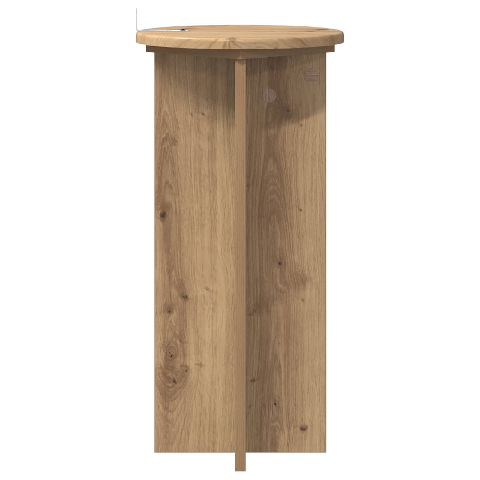 Plantenstandaard 2 pcs Artisanaal eiken 29,5 x 29,5 x 60 cm
