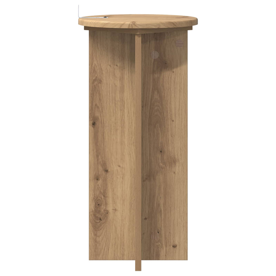 Plantenstandaard 2 pcs Artisanaal eiken 29,5 x 29,5 x 60 cm