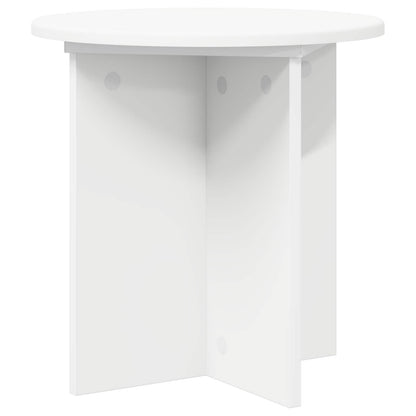 Plantenstandaard 2 pcs Wit Ø40 x 40 cm Bewerkt hout