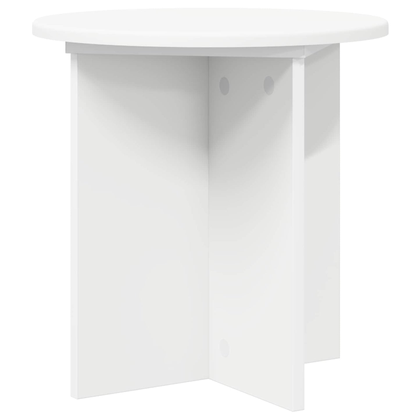 Plantenstandaard 2 pcs Wit Ø40 x 40 cm Bewerkt hout