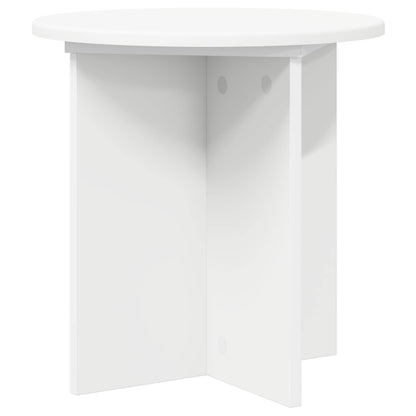 Plantenstandaard 2 pcs Wit Ø40 x 40 cm Bewerkt hout