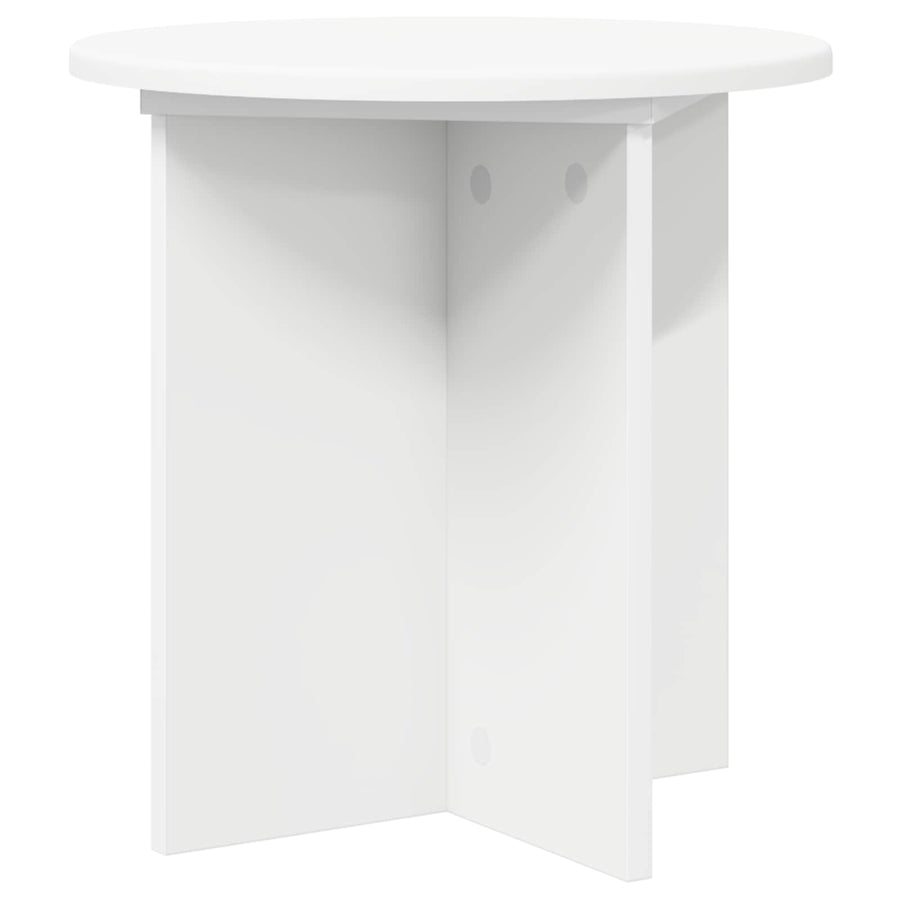 Plantenstandaard 2 pcs Wit Ø40 x 40 cm Bewerkt hout