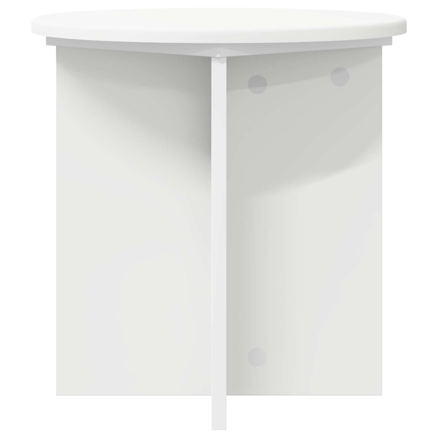 Plantenstandaard 2 pcs Wit Ø40 x 40 cm Bewerkt hout