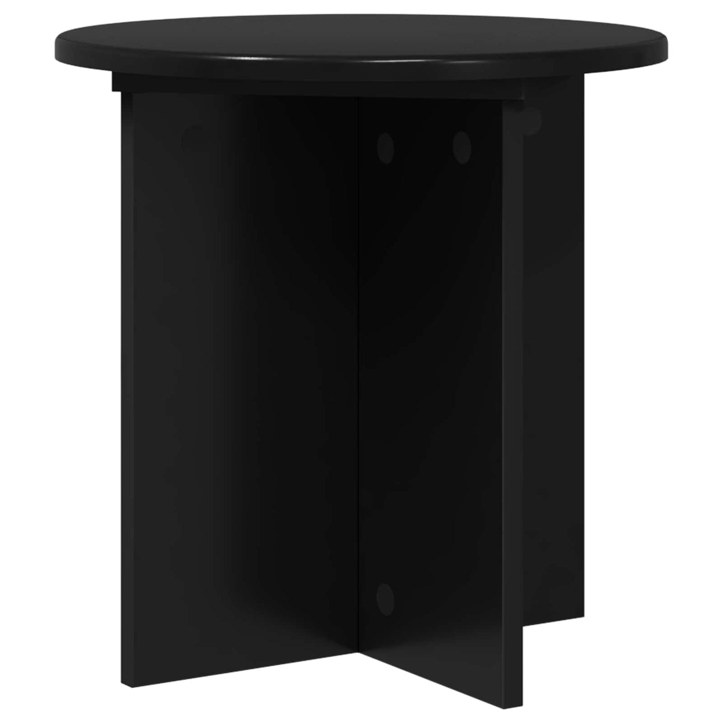 Plantenstandaard 2 pcs Zwart 40 x 40 x 40 cm Bewerkt hout