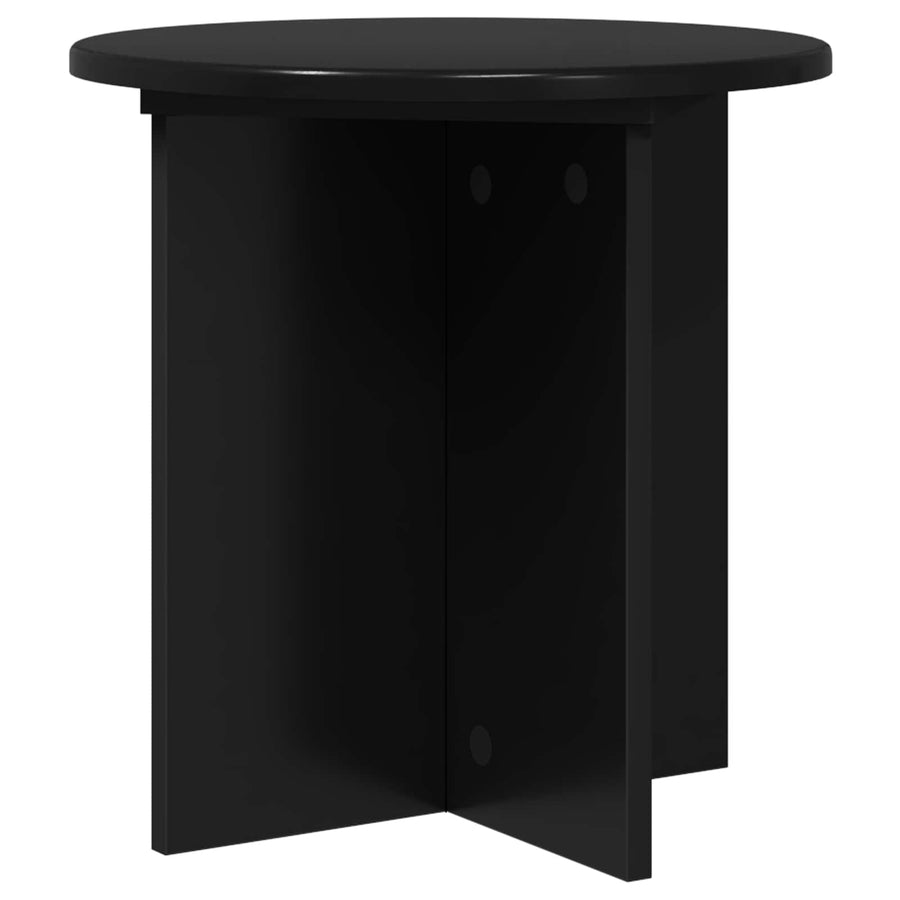 Plantenstandaard 2 pcs Zwart 40 x 40 x 40 cm Bewerkt hout