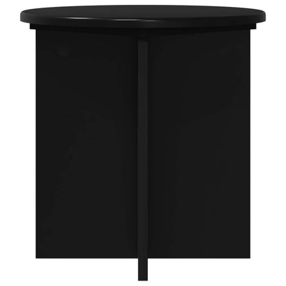 Plantenstandaard 2 pcs Zwart 40 x 40 x 40 cm Bewerkt hout
