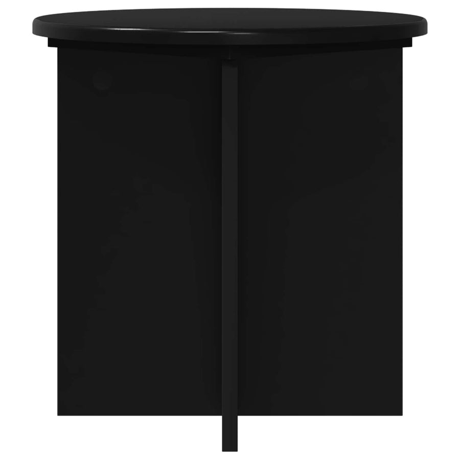 Plantenstandaard 2 pcs Zwart 40 x 40 x 40 cm Bewerkt hout