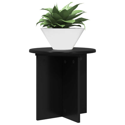 Plantenstandaard 2 pcs Zwart 40 x 40 x 40 cm Bewerkt hout