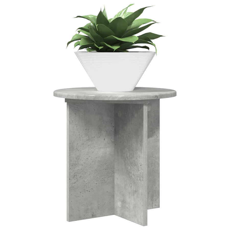 Plantenstandaard 2 pcs Betongrijs 40 x 40 x 40 cm Bewerkt hout